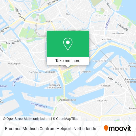 Erasmus Medisch Centrum Heliport map