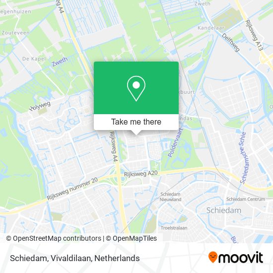 Schiedam, Vivaldilaan map