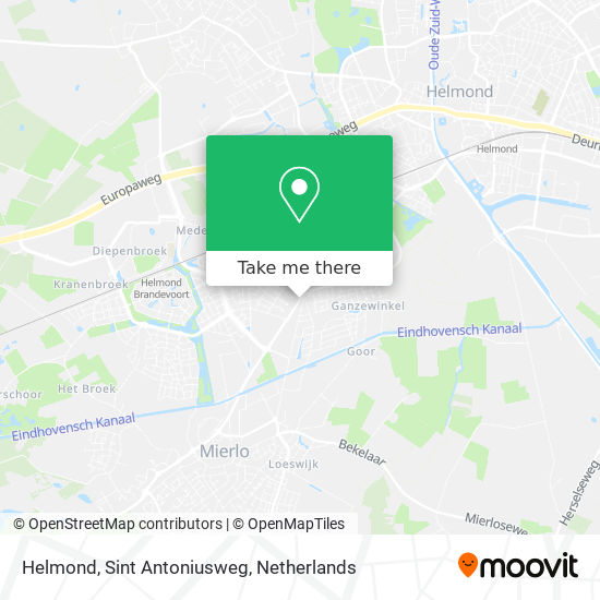 Helmond, Sint Antoniusweg map