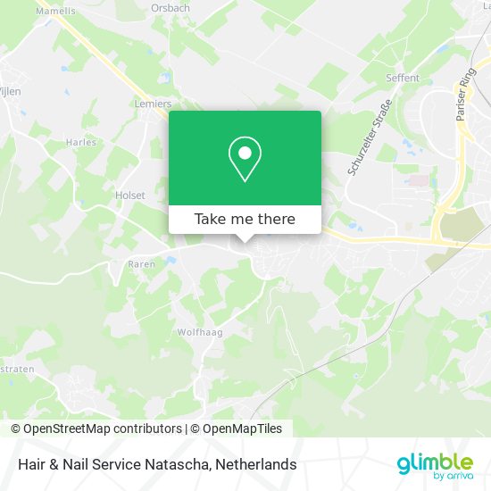 Hair & Nail Service Natascha map