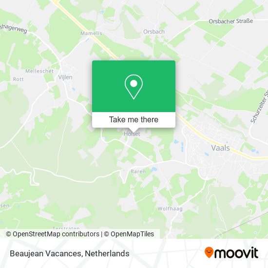 Beaujean Vacances map