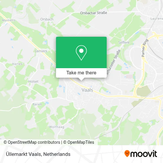 Üllemarkt Vaals map