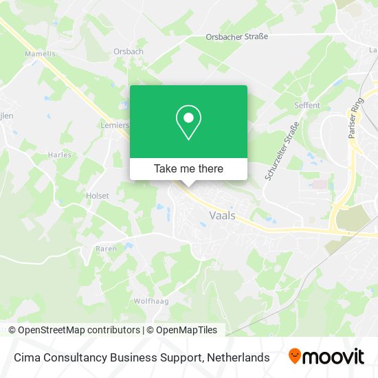 Cima Consultancy Business Support map