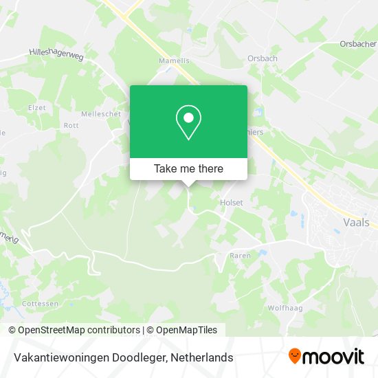 Vakantiewoningen Doodleger map