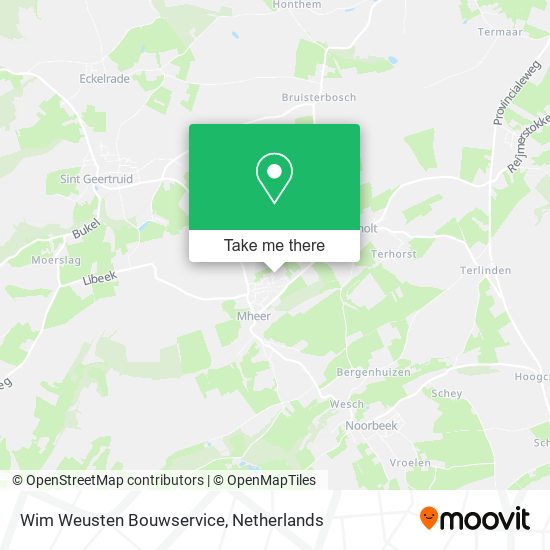 Wim Weusten Bouwservice map