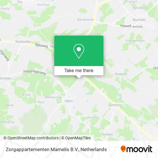 Zorgappartementen Mamelis B.V. map