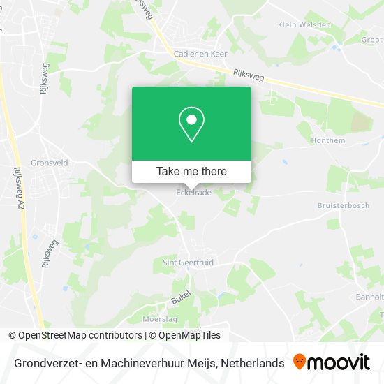 Grondverzet- en Machineverhuur Meijs map