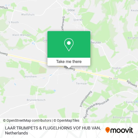 LAAR TRUMPETS & FLUGELHORNS VOF HUB VAN map