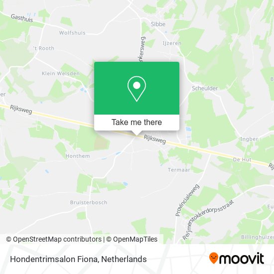 Hondentrimsalon Fiona map