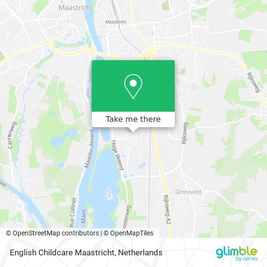 English Childcare Maastricht map