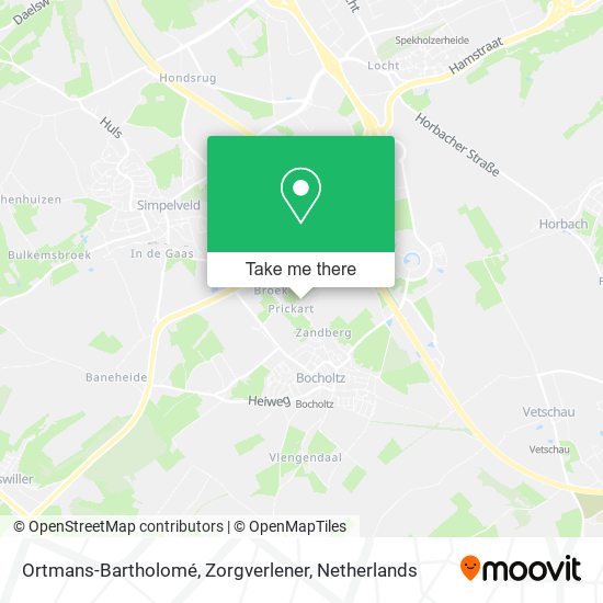 Ortmans-Bartholomé, Zorgverlener map