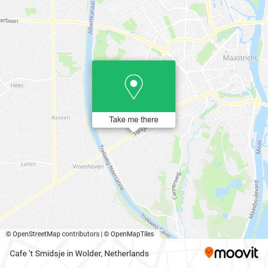 Cafe 't Smidsje in Wolder map