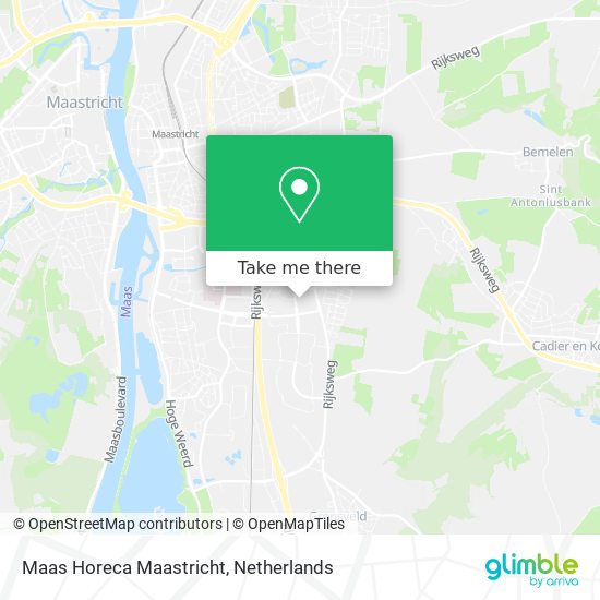 Maas Horeca Maastricht map