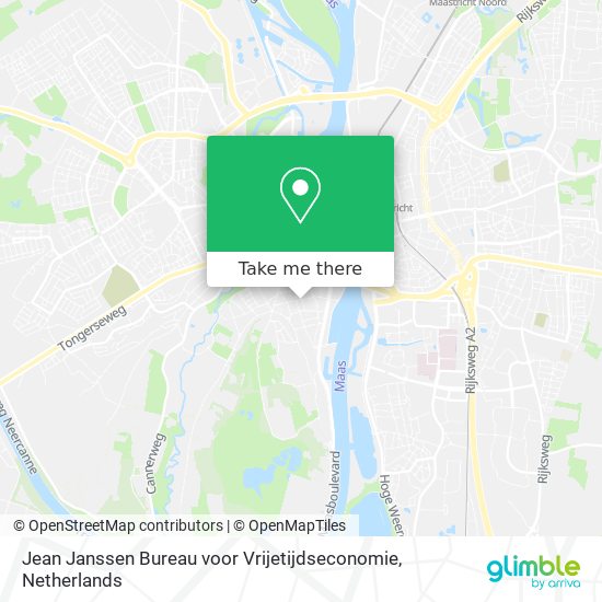 Jean Janssen Bureau voor Vrijetijdseconomie map