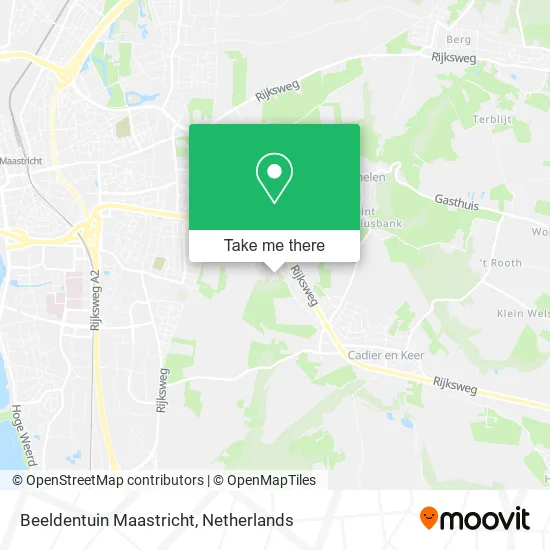 Beeldentuin Maastricht map