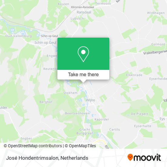 José Hondentrimsalon map