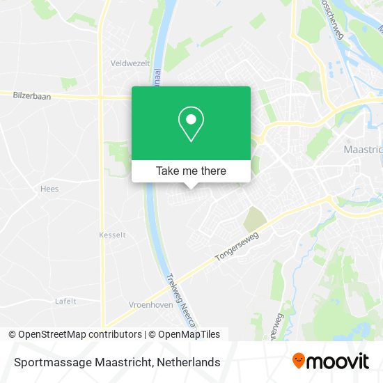 Sportmassage Maastricht map