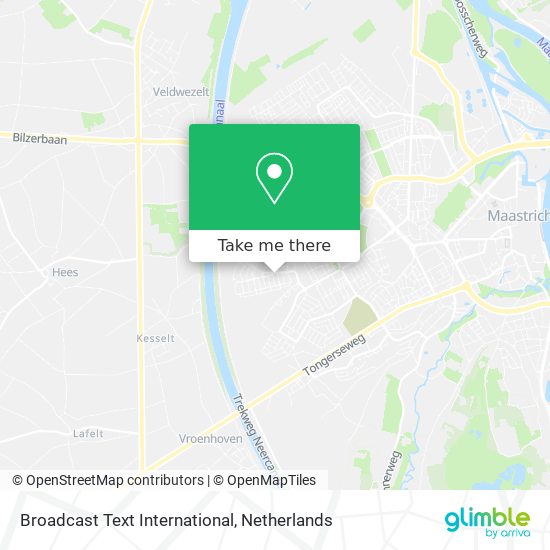 Broadcast Text International map