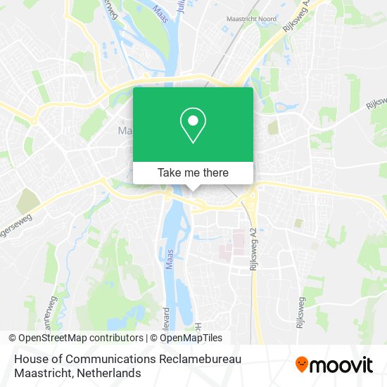 House of Communications Reclamebureau Maastricht map