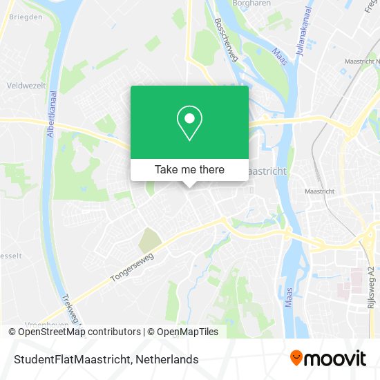 StudentFlatMaastricht map