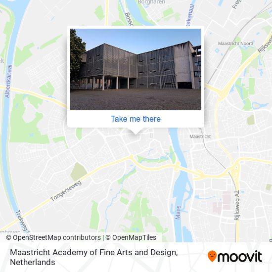 Maastricht Academy of Fine Arts and Design map