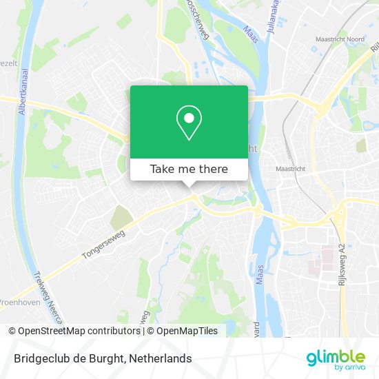 Bridgeclub de Burght map