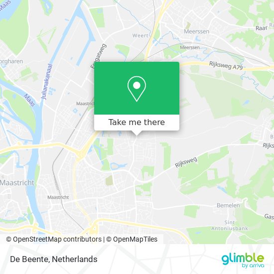 De Beente map