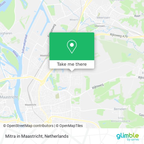 Mitra in Maastricht map