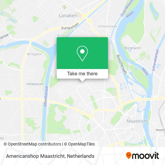Americanshop Maastricht map