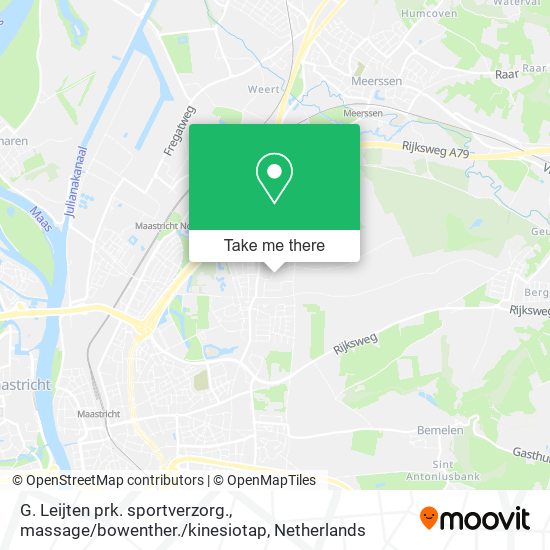 G. Leijten prk. sportverzorg., massage / bowenther. / kinesiotap Karte