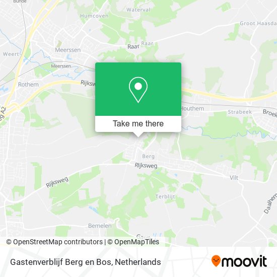 Gastenverblijf Berg en Bos map