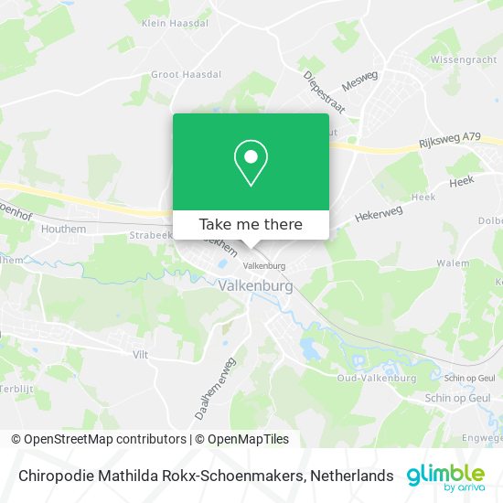 Chiropodie Mathilda Rokx-Schoenmakers map