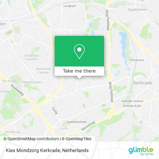 Kies Mondzorg Kerkrade Karte