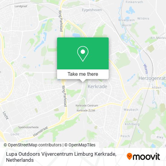 Lupa Outdoors Vijvercentrum Limburg Kerkrade map