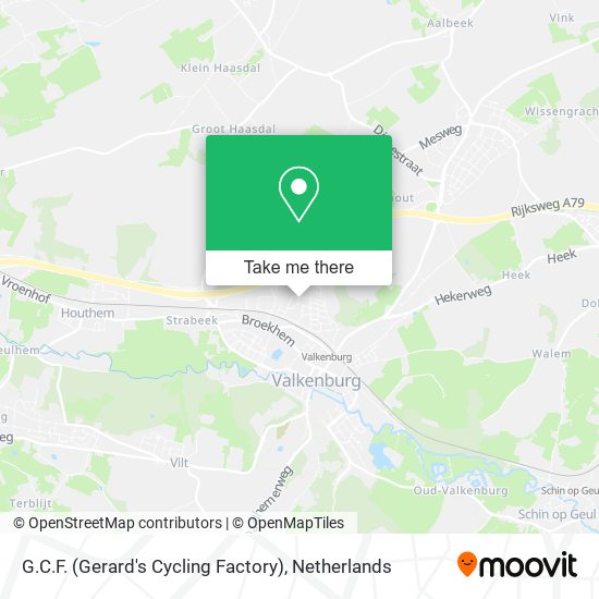 G.C.F. (Gerard's Cycling Factory) map