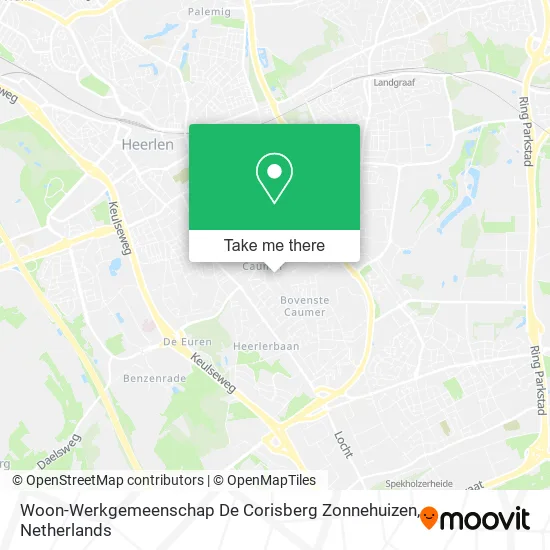 Woon-Werkgemeenschap De Corisberg Zonnehuizen map