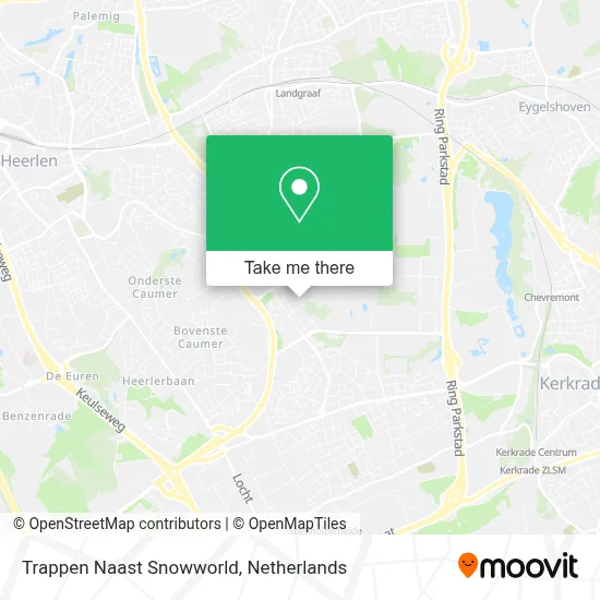 Trappen Naast Snowworld map