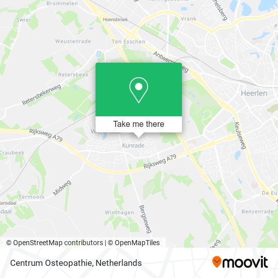 Centrum Osteopathie map