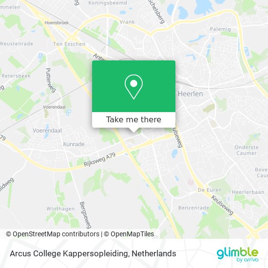 Arcus College Kappersopleiding map