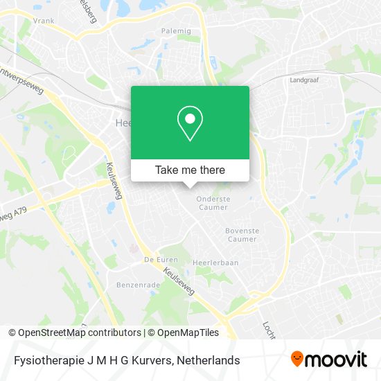 Fysiotherapie J M H G Kurvers map