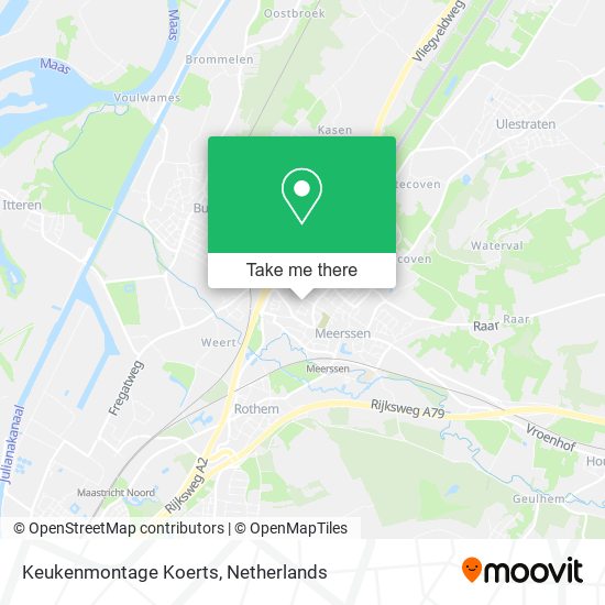 Keukenmontage Koerts map