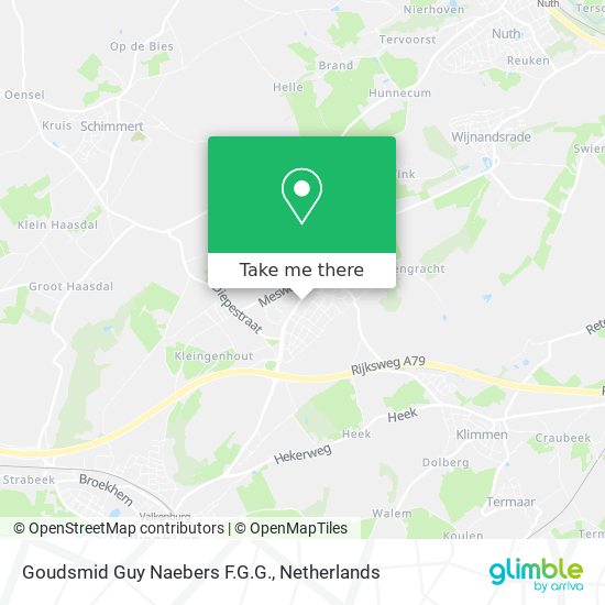 Goudsmid Guy Naebers F.G.G. map