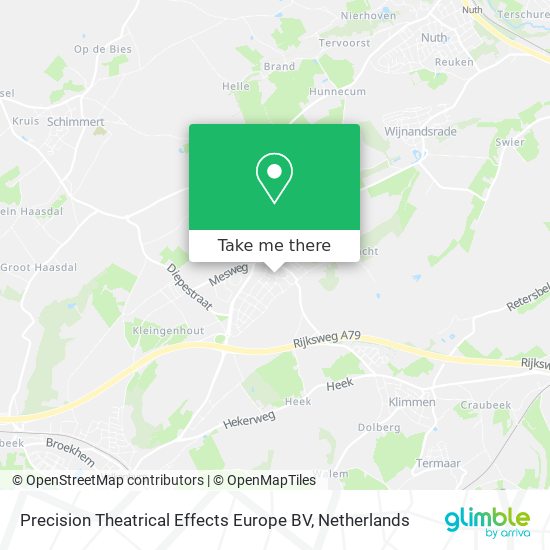 Precision Theatrical Effects Europe BV map