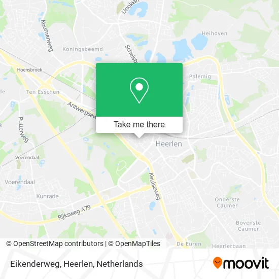 Eikenderweg, Heerlen map