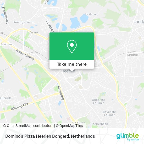 Domino's Pizza Heerlen Bongerd map