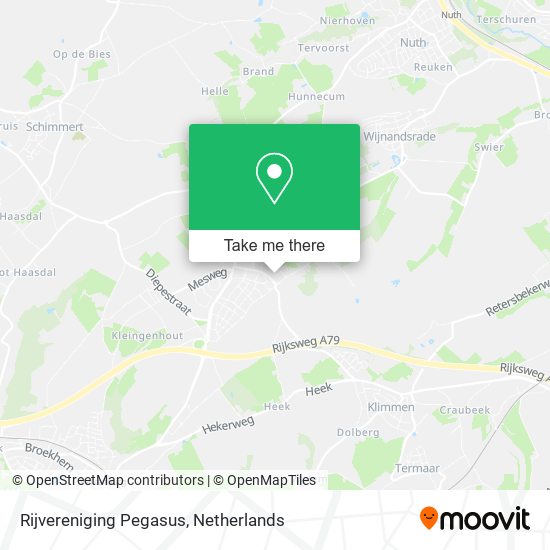 Rijvereniging Pegasus map