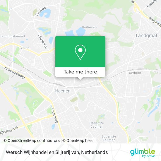 Wersch Wijnhandel en Slijterij van map