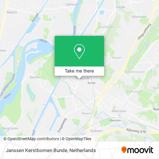 Janssen Kerstbomen Bunde map