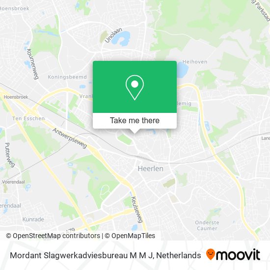 Mordant Slagwerkadviesbureau M M J map