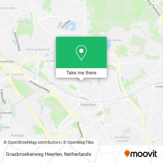 Grasbroekerweg Heerlen map